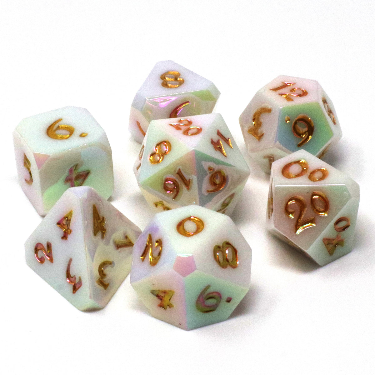 Die Hard Dice 7 Piece RPG set - Radiant Wish | GrognardGamesBatavia