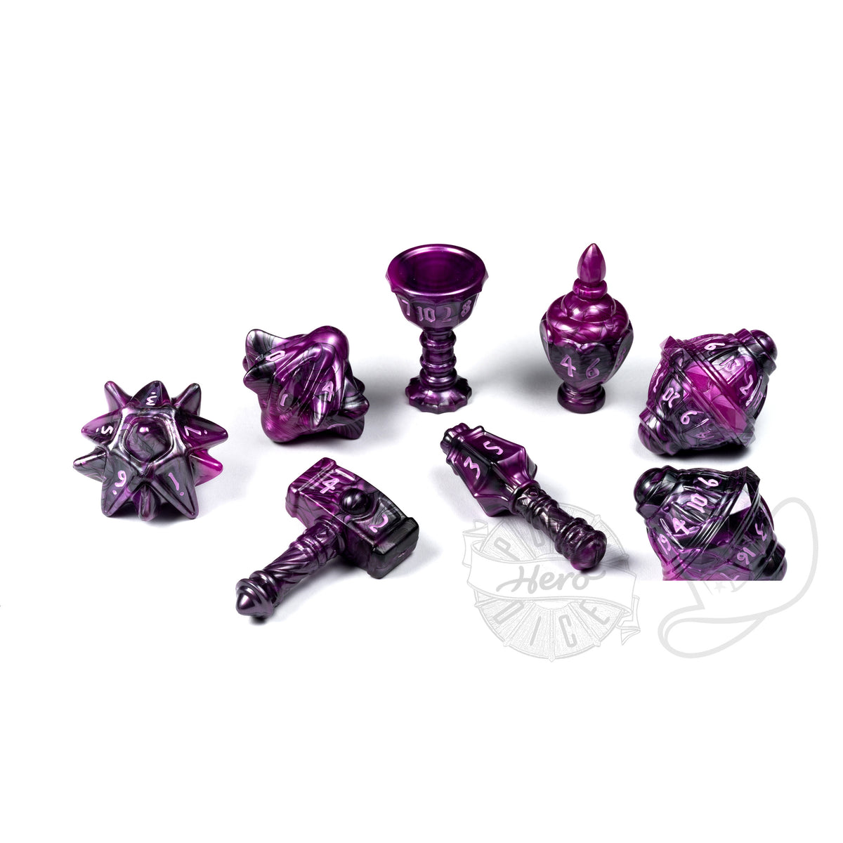 PolyHero Cleric 8 Dice Set | GrognardGamesBatavia