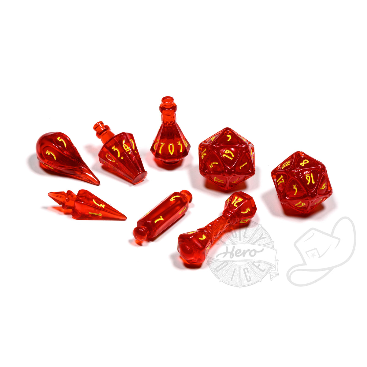 PolyHero Wizard 8 Dice Set | GrognardGamesBatavia