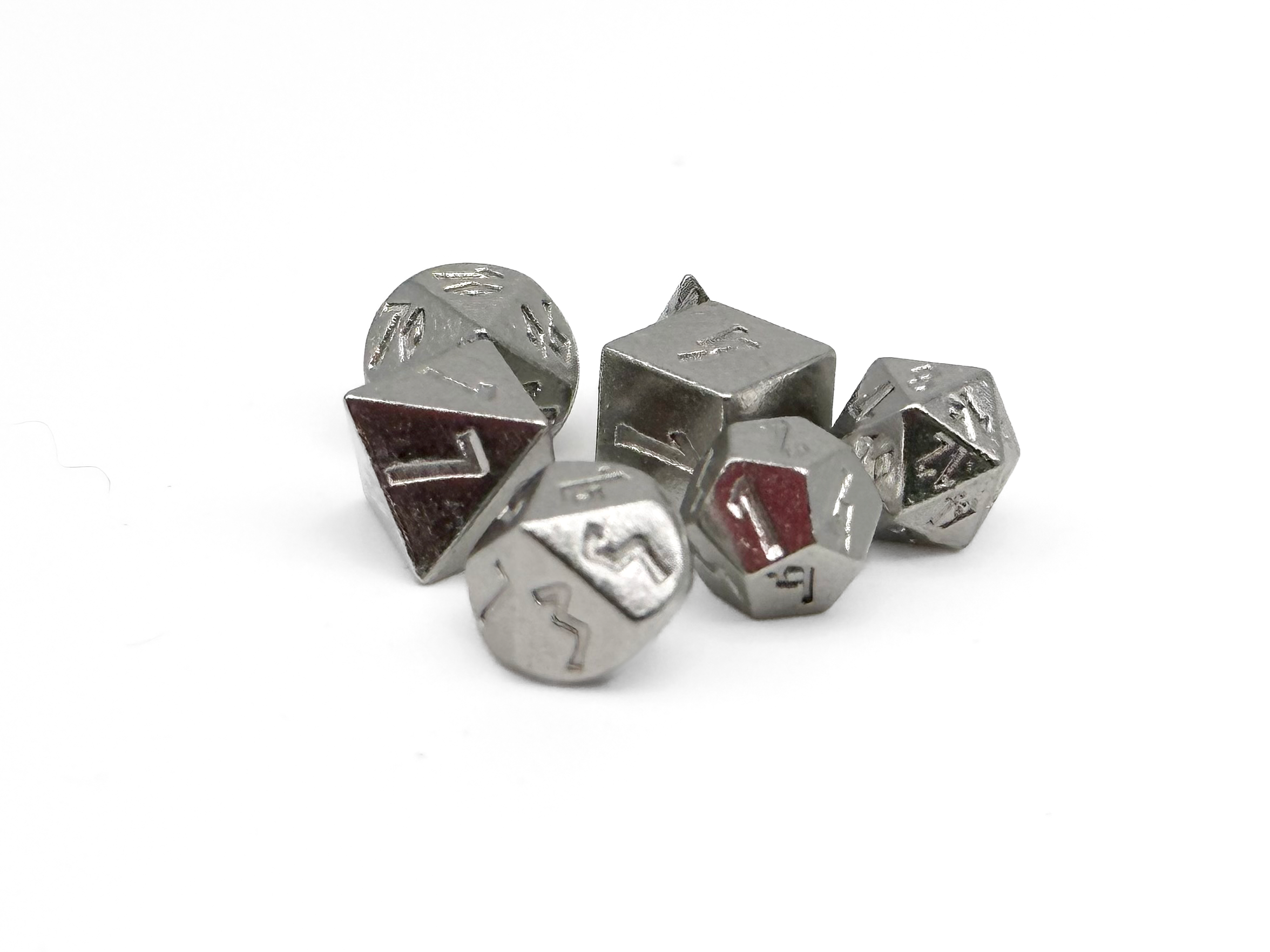 Norse Foundry Pixie Mini Metal Dice Set - Silver | GrognardGamesBatavia