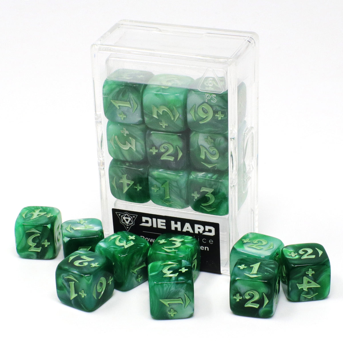 Die Hard Dice MtG Spindown Counters - Plus Power Pack - Green | GrognardGamesBatavia