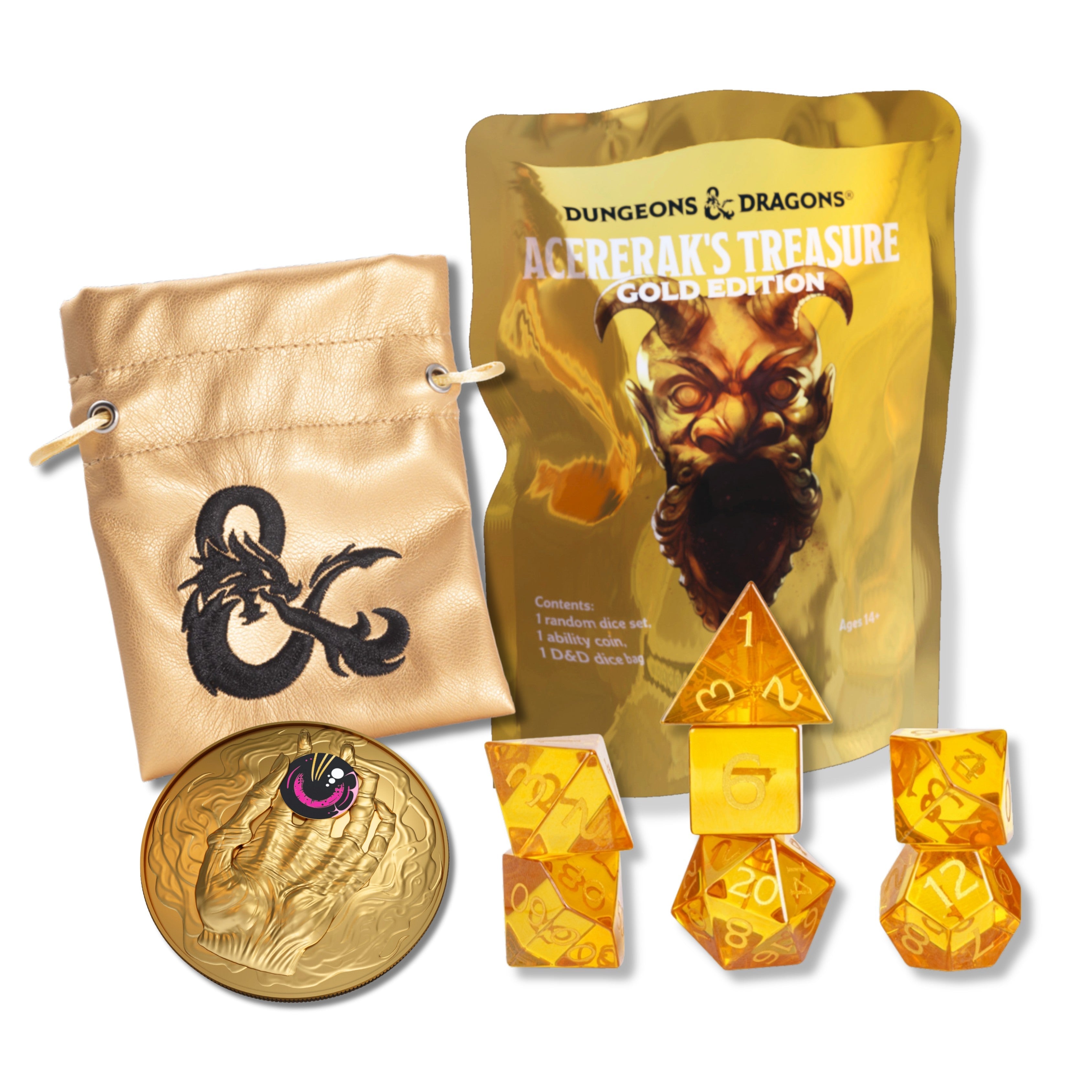 D&D ACERERAK'S TREASURE DICE SETS - GOLD EDITION | GrognardGamesBatavia