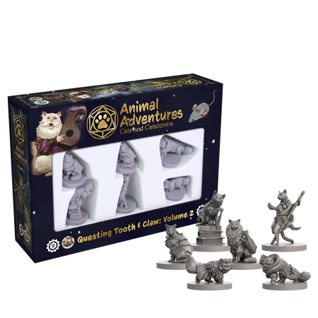 Animal Adventures: Cats and Catacombs Questing Tooth and Claw: Volume 2 | GrognardGamesBatavia