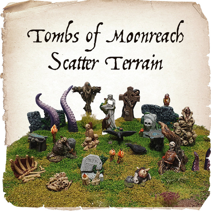 Moonstone Tombs of Moonreach Scatter Terrain | GrognardGamesBatavia