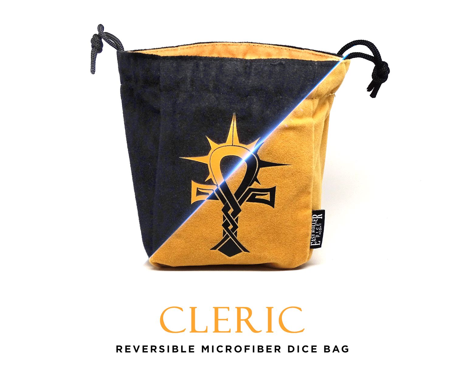 Easy Roller Dice - Reversible Microfiber Self-Standing Large Dice Bag - Cleric | GrognardGamesBatavia