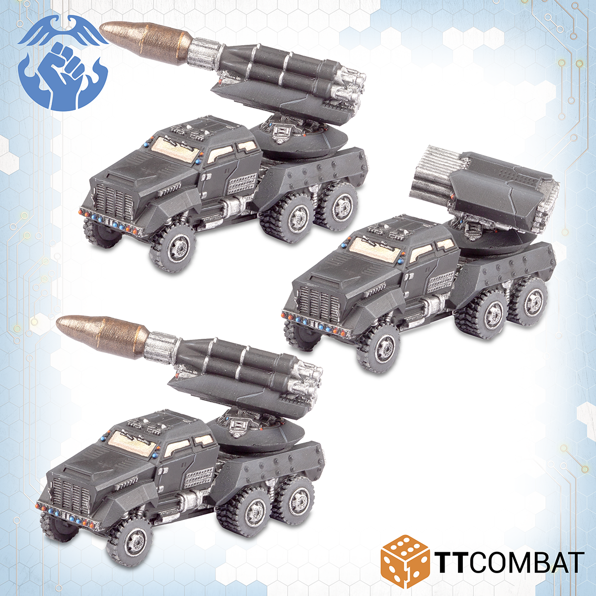 Dropzone Commander: Kalium Storm Artillery Wagons | GrognardGamesBatavia