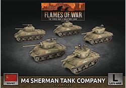 Flames of War: M4 Sherman Tank Company (x5 Plastic) | GrognardGamesBatavia