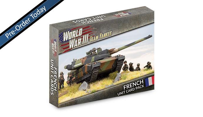 World War III Team Yankee French Unit Card Pack | GrognardGamesBatavia