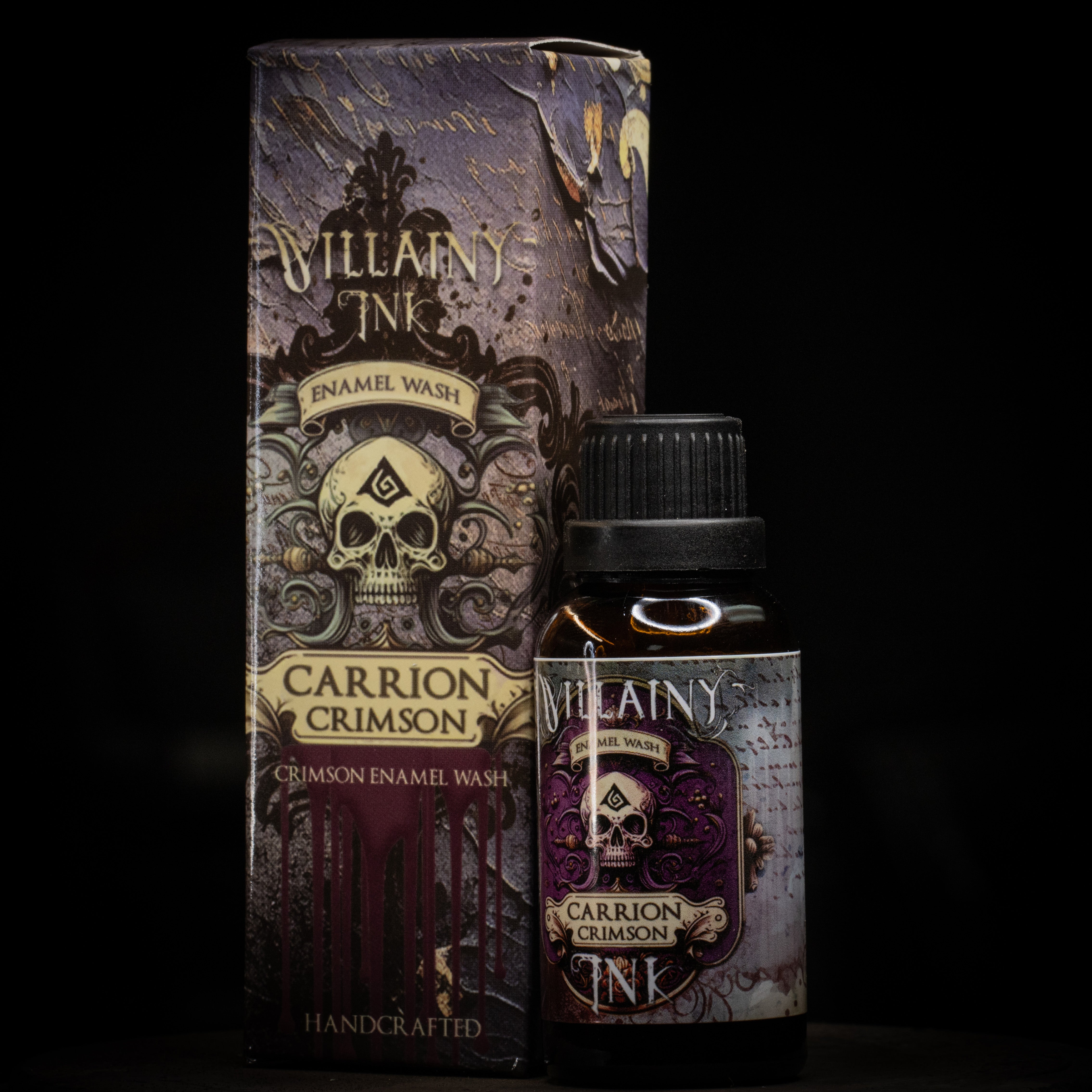 Villany Ink Carrion Crimson - Enamel Wash | GrognardGamesBatavia