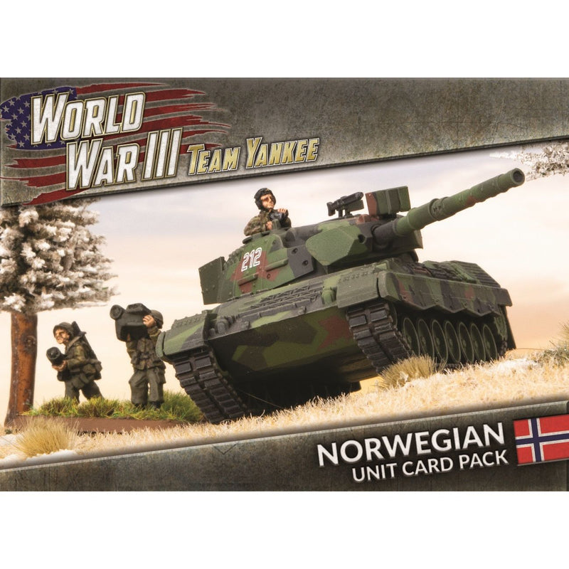 Team Yankee - Norwegian Unit Cards (27x Cards) | GrognardGamesBatavia