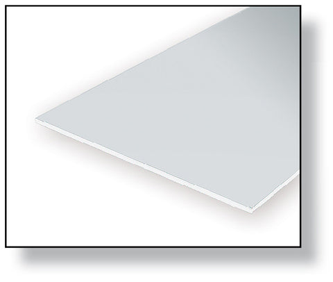 PLAIN OPAQUE WHITE POLYSTYRENE SHEET 9080 - .080" | GrognardGamesBatavia