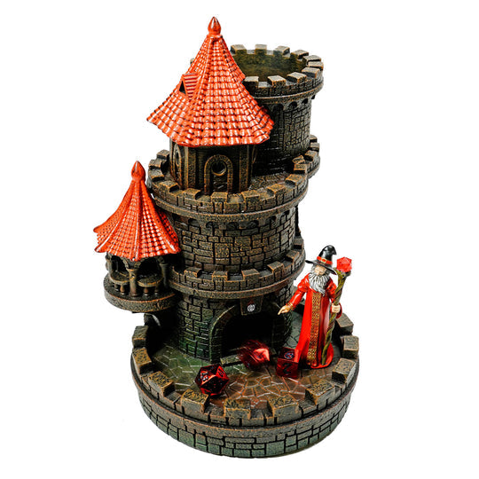 Forged Gaming Wizard's Dice Tower (Red) | GrognardGamesBatavia