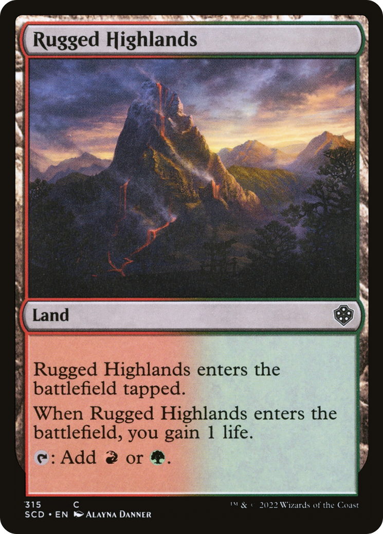 Rugged Highlands [Starter Commander Decks] | GrognardGamesBatavia