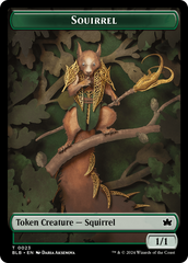 Squirrel // Darkstar Augur Double-Sided Token [Bloomburrow Tokens] | GrognardGamesBatavia