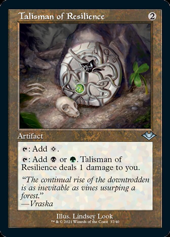 Talisman of Resilience (Retro Foil Etched) [Modern Horizons] | GrognardGamesBatavia