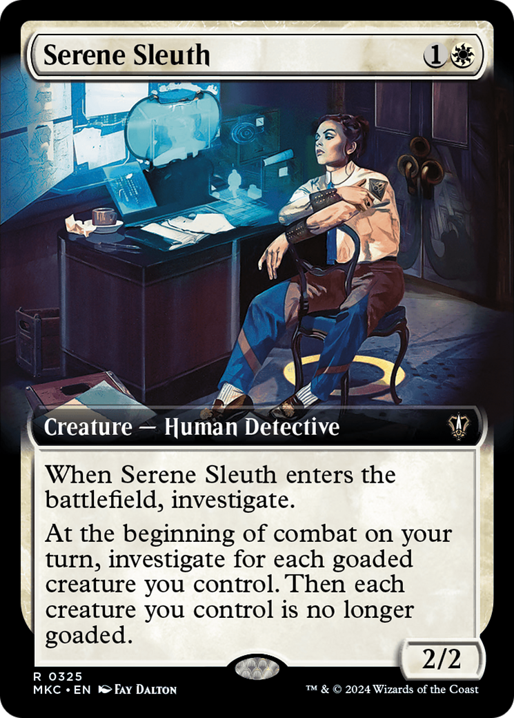 Serene Sleuth (Extended Art) [Murders at Karlov Manor Commander] | GrognardGamesBatavia