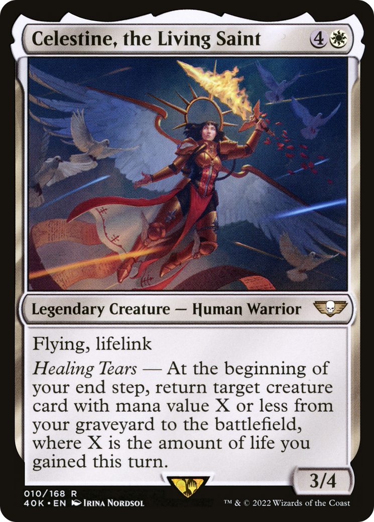 Celestine, the Living Saint [Universes Beyond: Warhammer 40,000] | GrognardGamesBatavia