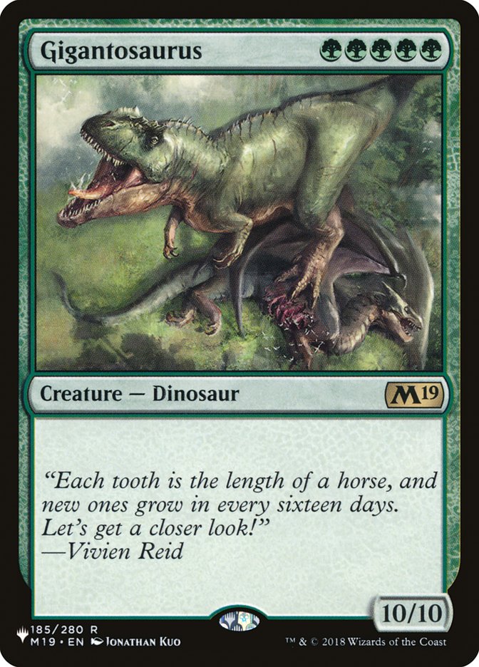 Gigantosaurus [The List] | GrognardGamesBatavia