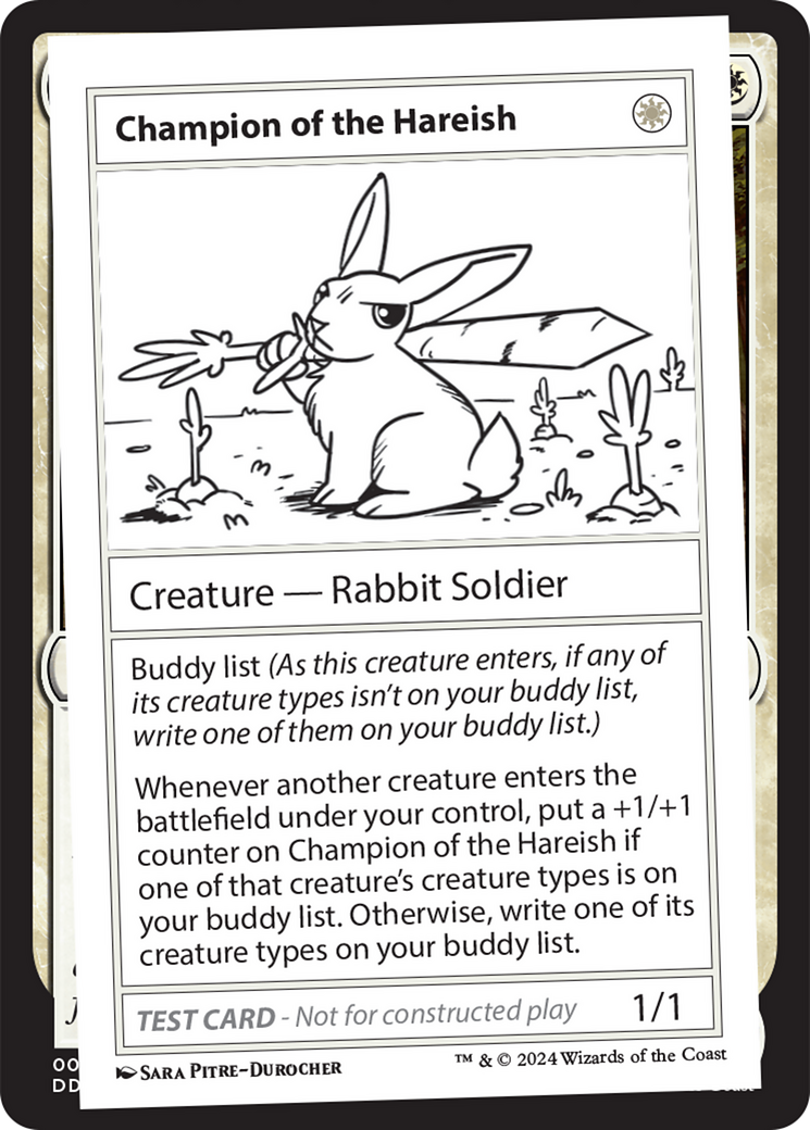 Champion of the Hareish [Mystery Booster 2 Playtest Cards] | GrognardGamesBatavia