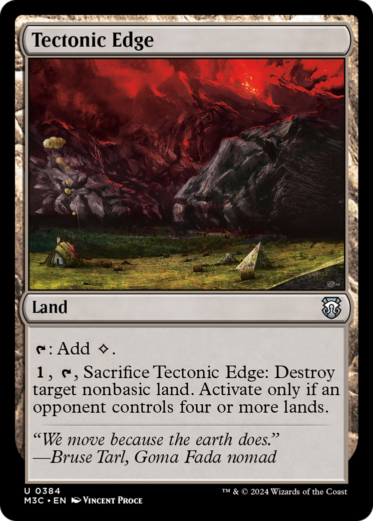 Tectonic Edge (Ripple Foil) [Modern Horizons 3 Commander] | GrognardGamesBatavia