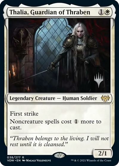 Thalia, Guardian of Thraben (Promo Pack) [Innistrad: Crimson Vow Promos] | GrognardGamesBatavia