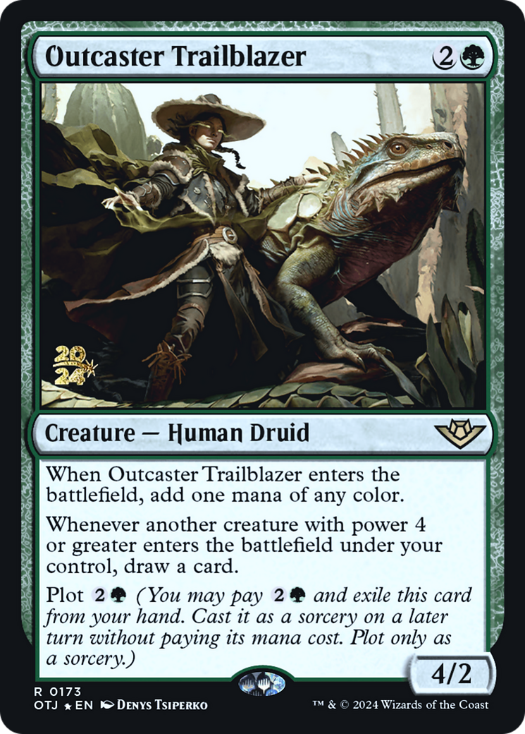 Outcaster Trailblazer [Outlaws of Thunder Junction Prerelease Promos] | GrognardGamesBatavia