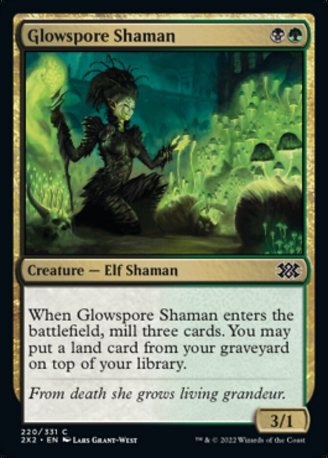 Glowspore Shaman [Double Masters 2022] | GrognardGamesBatavia