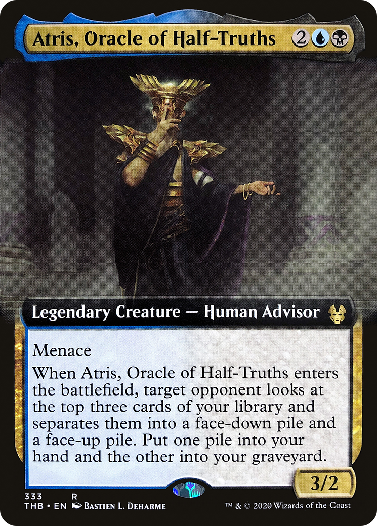 Atris, Oracle of Half-Truths (Extended Art) [Theros Beyond Death] | GrognardGamesBatavia