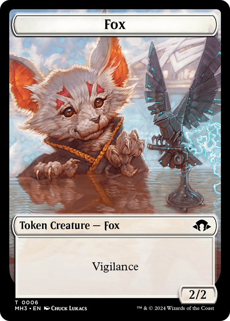 Phyrexian Germ // Fox Double-Sided Token [Modern Horizons 3 Tokens] | GrognardGamesBatavia