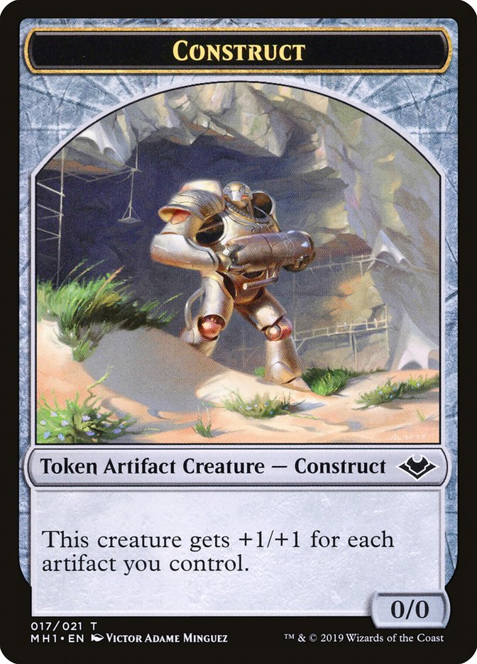 Soldier (004) // Construct (017) Double-Sided Token [Modern Horizons Tokens] | GrognardGamesBatavia