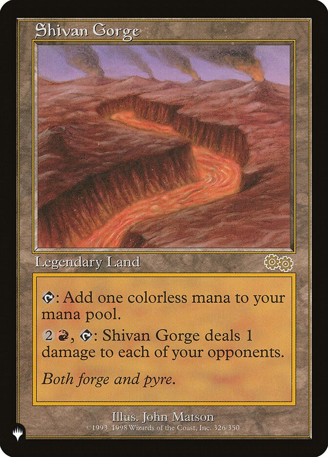 Shivan Gorge [The List] | GrognardGamesBatavia