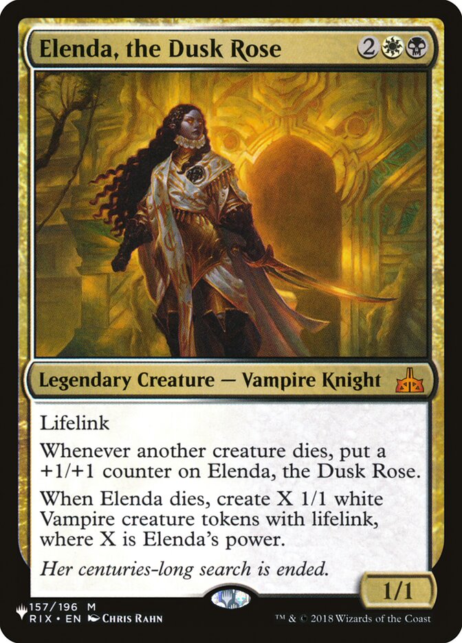 Elenda, the Dusk Rose [The List] | GrognardGamesBatavia