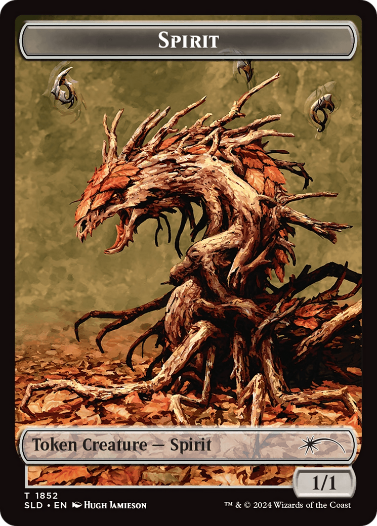 Spirit (SLD) // Shapeshifter (KHM) Double-Sided Token [Secret Lair: From Cute to Brute Tokens] | GrognardGamesBatavia