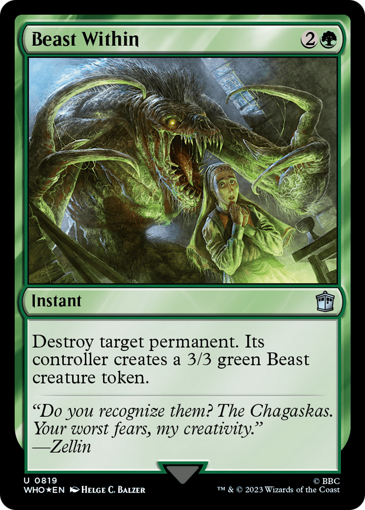 Beast Within (Surge Foil) [Doctor Who] | GrognardGamesBatavia