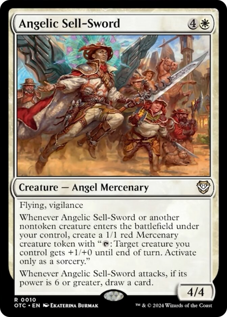 Angelic Sell-Sword [Outlaws of Thunder Junction Commander] | GrognardGamesBatavia
