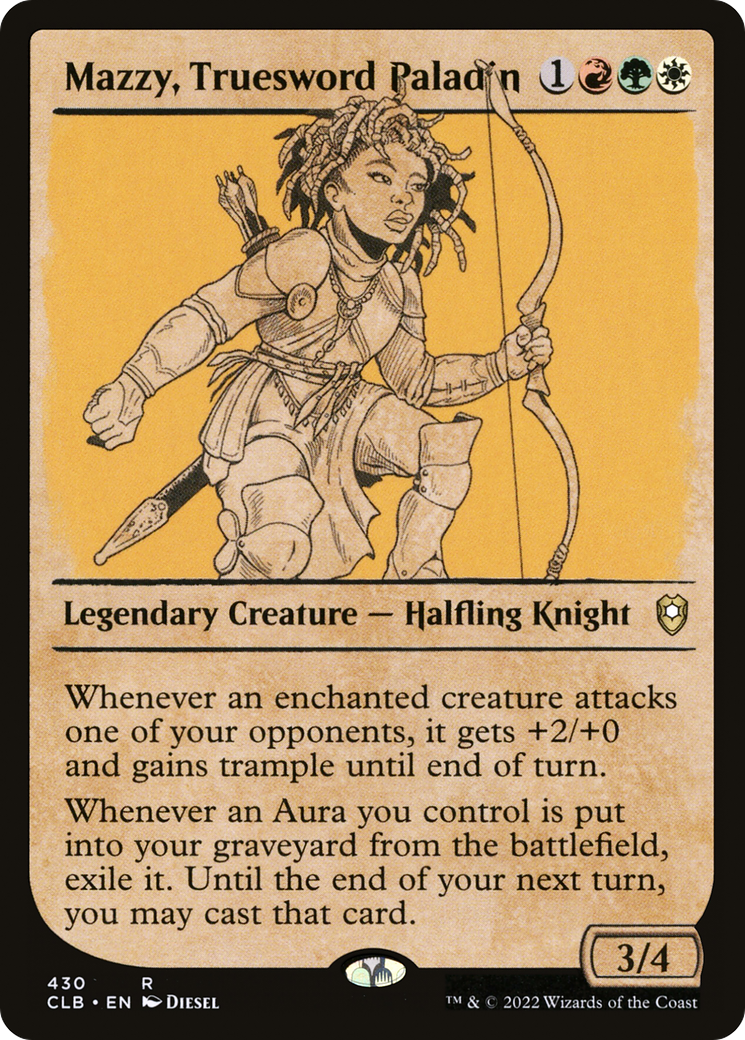 Mazzy, Truesword Paladin (Showcase) [Commander Legends: Battle for Baldur's Gate] | GrognardGamesBatavia