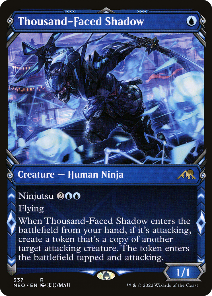 Thousand-Faced Shadow (Showcase Ninja) [Kamigawa: Neon Dynasty] | GrognardGamesBatavia