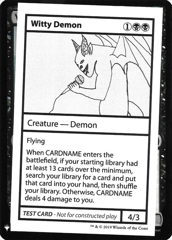 Witty Demon [Mystery Booster Playtest Cards] | GrognardGamesBatavia