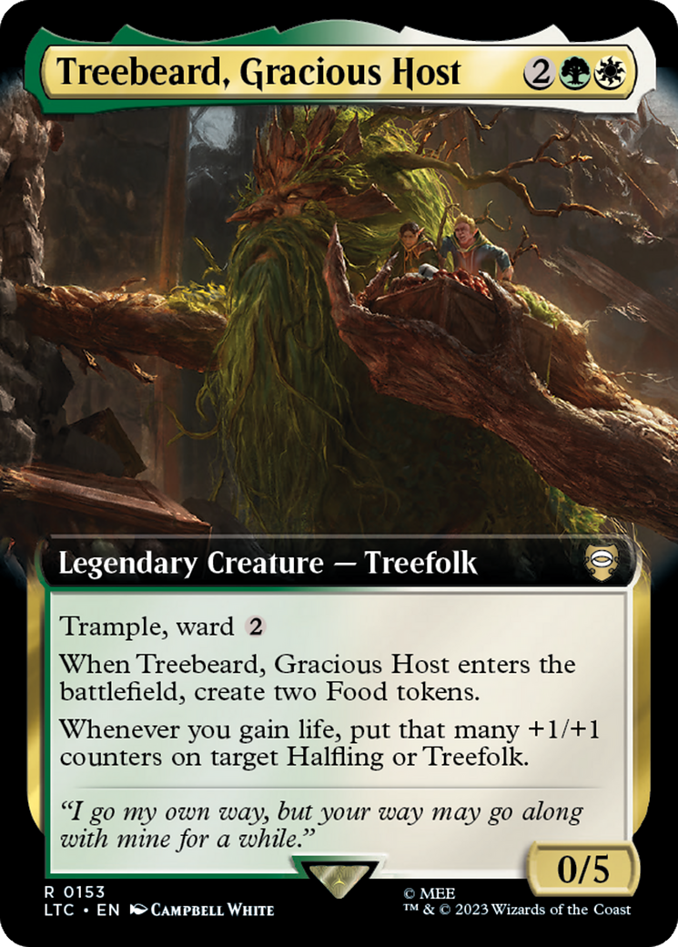 Treebeard, Gracious Host (Extended Art) [The Lord of the Rings: Tales of Middle-Earth Commander] | GrognardGamesBatavia