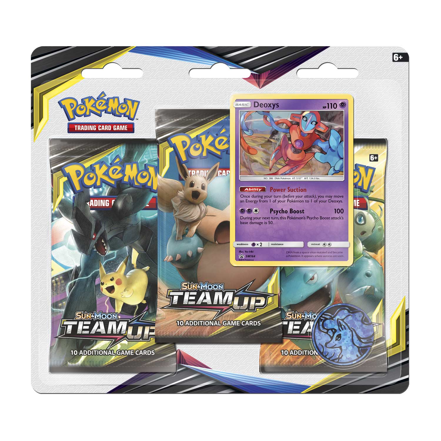 Sun & Moon: Team Up - 3-Pack Blister (Deoxys) | GrognardGamesBatavia