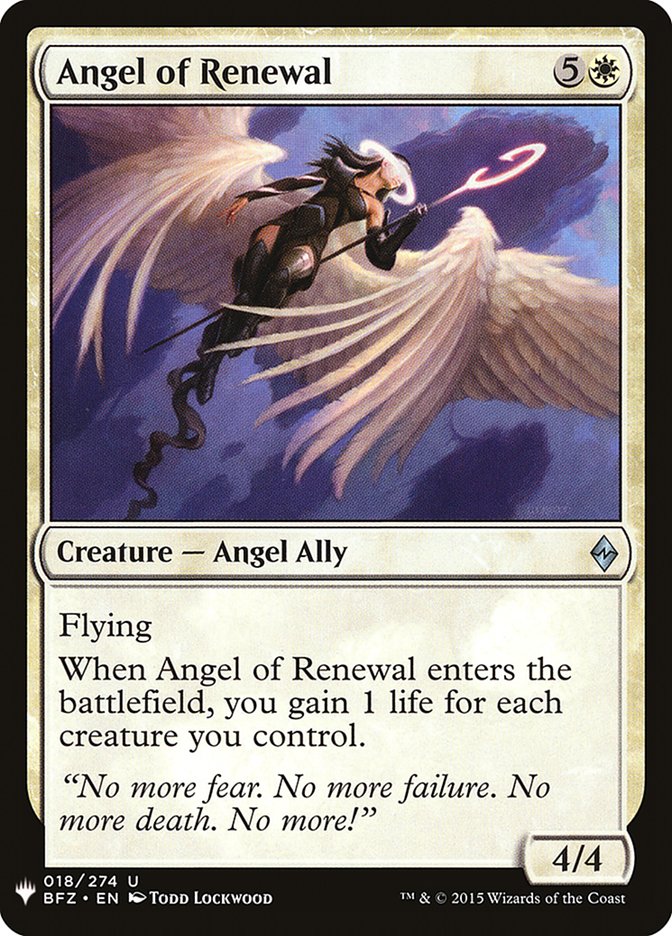 Angel of Renewal [Mystery Booster] | GrognardGamesBatavia