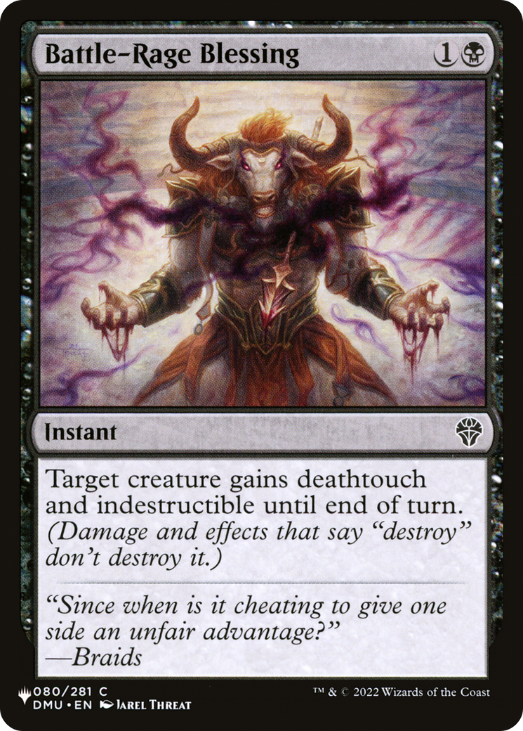 Battle-Rage Blessing [The List] | GrognardGamesBatavia