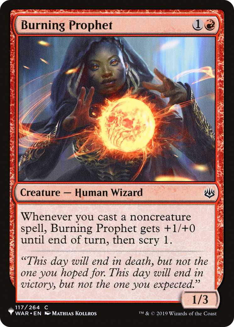 Burning Prophet [The List Reprints] | GrognardGamesBatavia