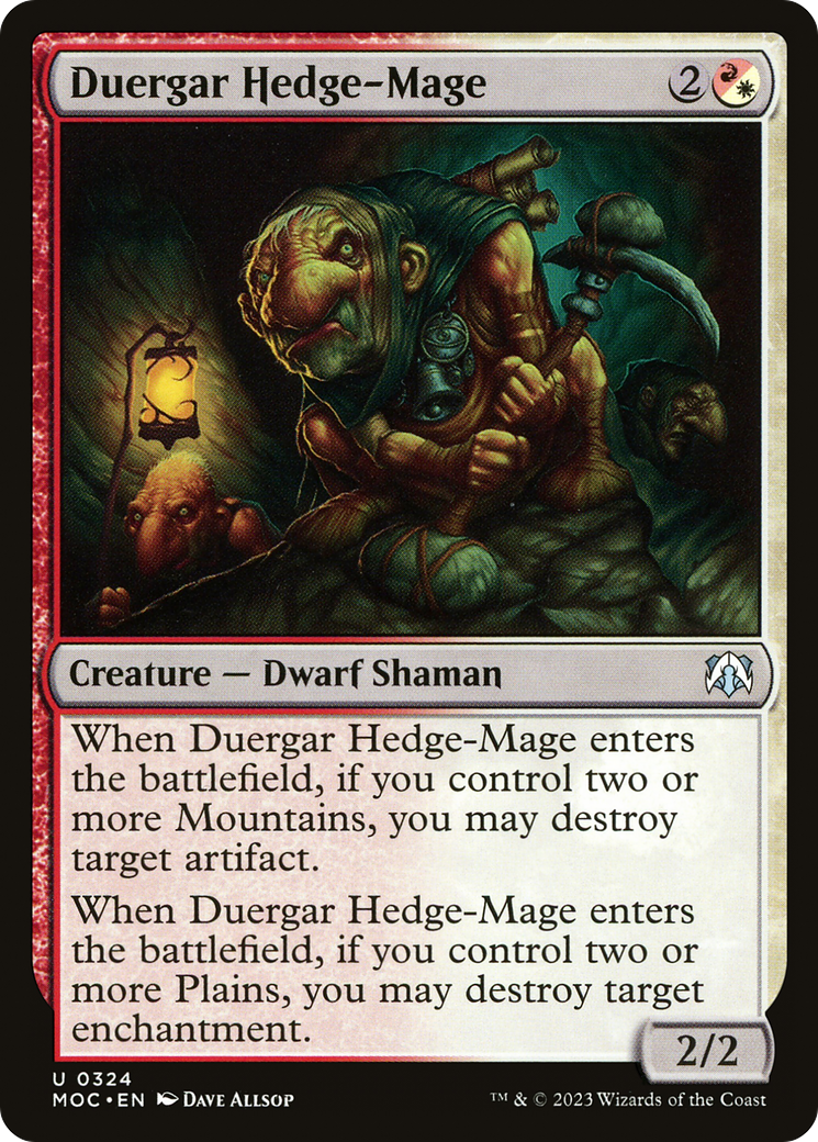 Duergar Hedge-Mage [March of the Machine Commander] | GrognardGamesBatavia