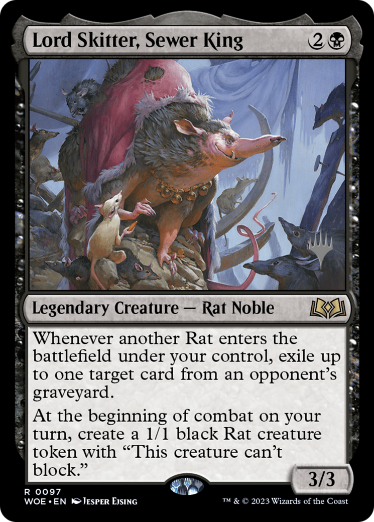 Lord Skitter, Sewer King (Promo Pack) [Wilds of Eldraine Promos] | GrognardGamesBatavia