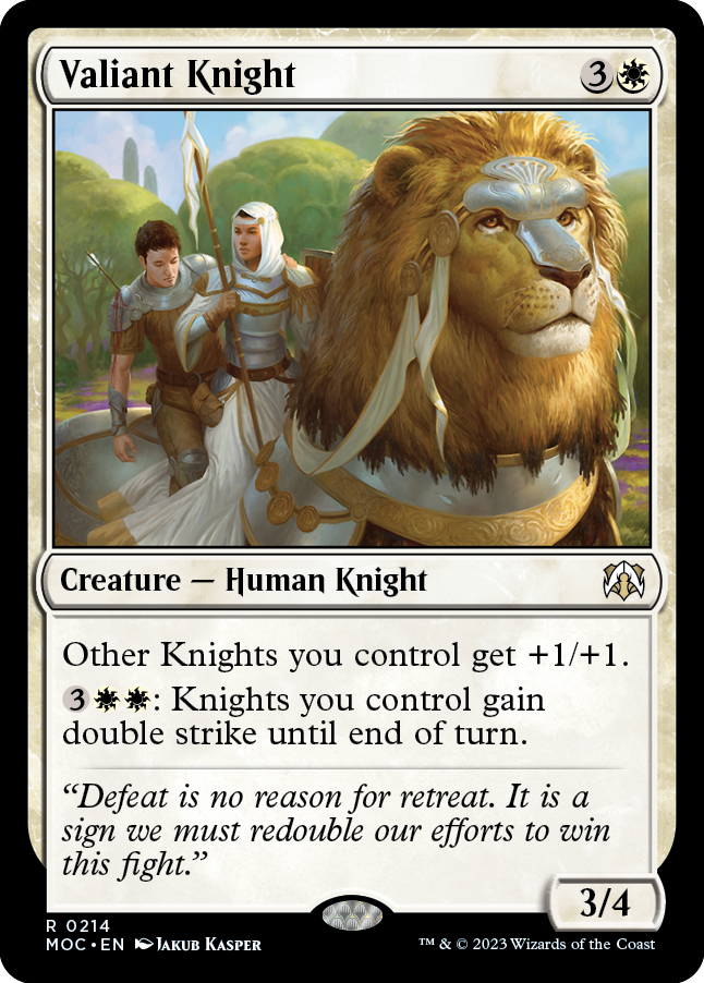 Valiant Knight [March of the Machine Commander] | GrognardGamesBatavia