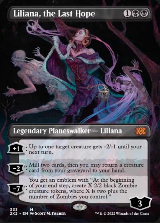 Liliana, the Last Hope (Borderless) [Double Masters 2022] | GrognardGamesBatavia