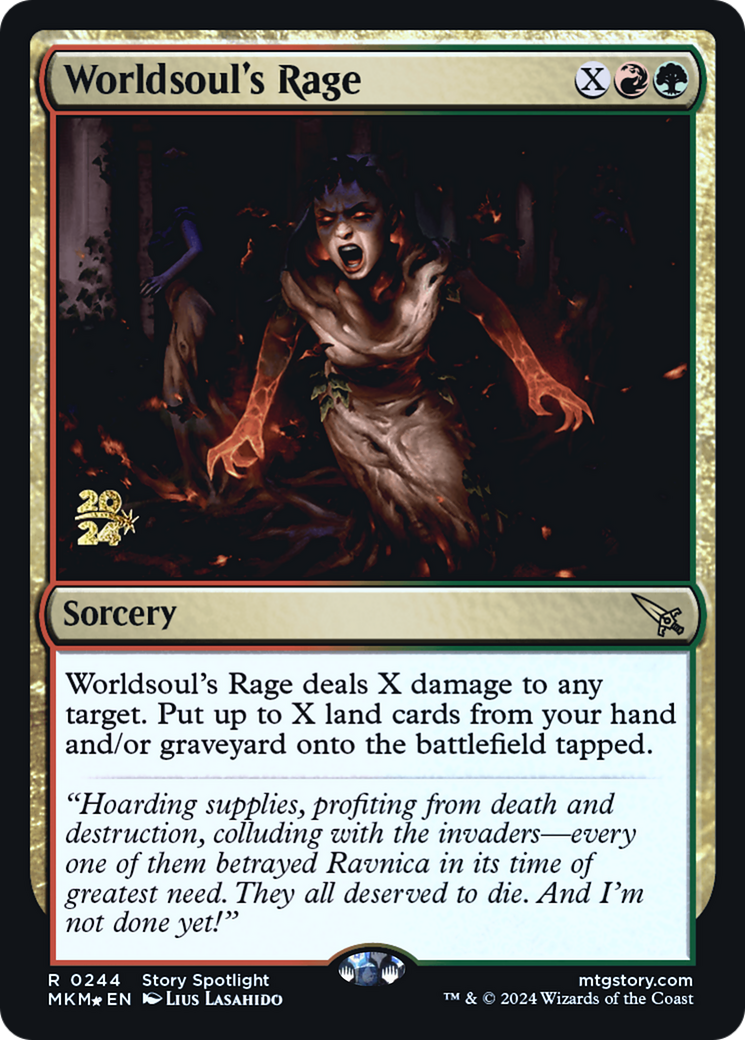 Worldsoul's Rage [Murders at Karlov Manor Prerelease Promos] | GrognardGamesBatavia