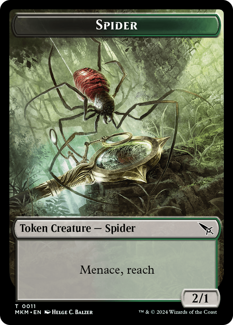 Spider Token [Murders at Karlov Manor Tokens] | GrognardGamesBatavia