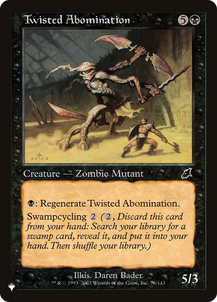 Twisted Abomination [The List Reprints] | GrognardGamesBatavia